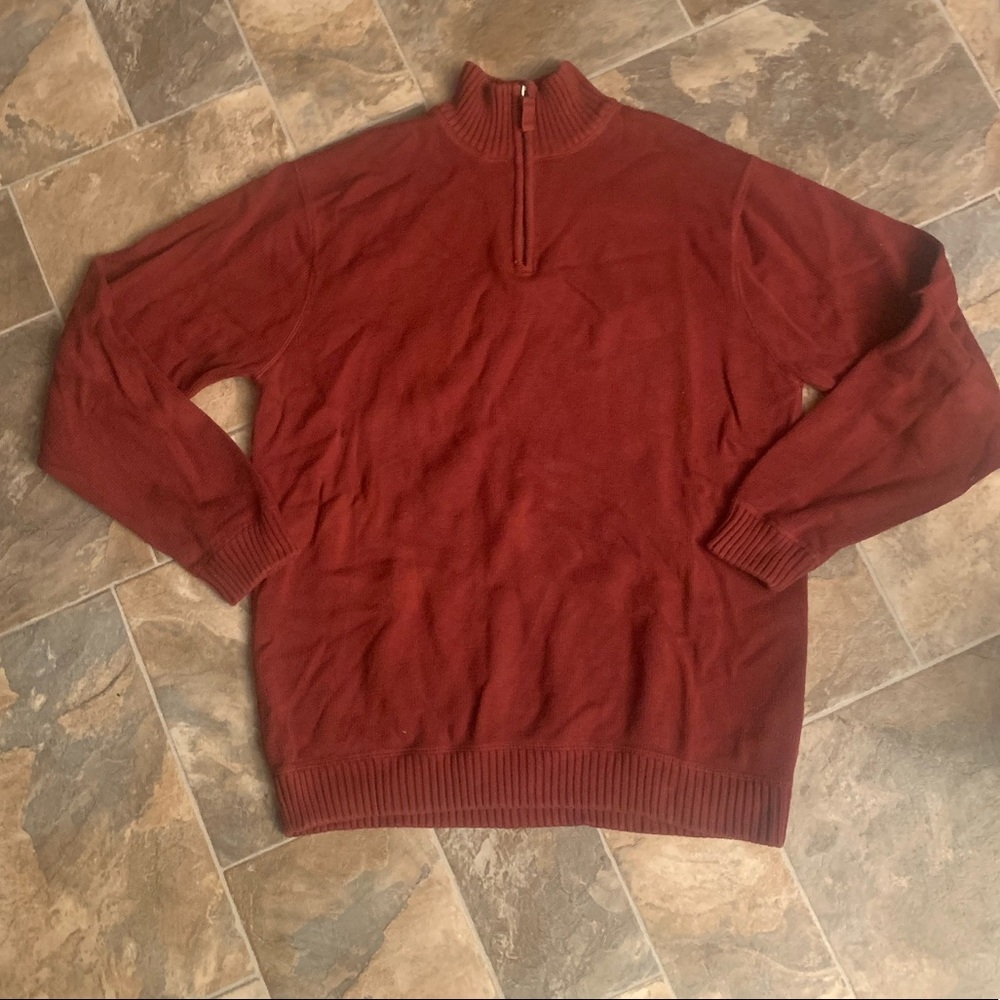 Men’s Quarter Zip Sweater - Large